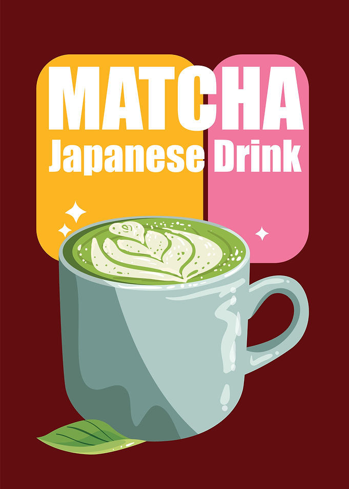 Matcha Japanese Drink Poster