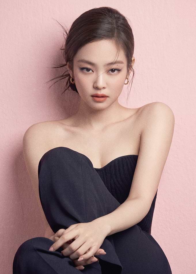 Jennie Kim Portrait in Black