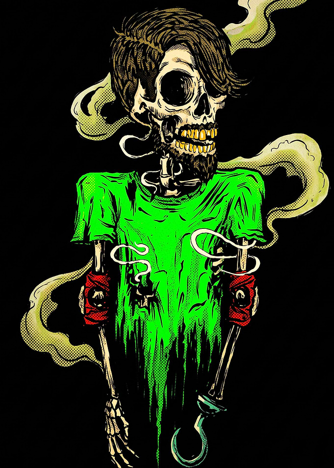 Scary Monster Cookie Horror Dark Ar