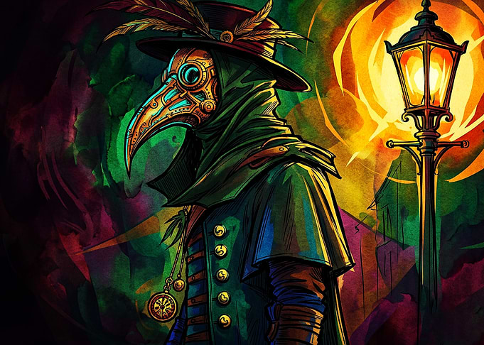 Plague Doctor Lantern Dark Fantasy
