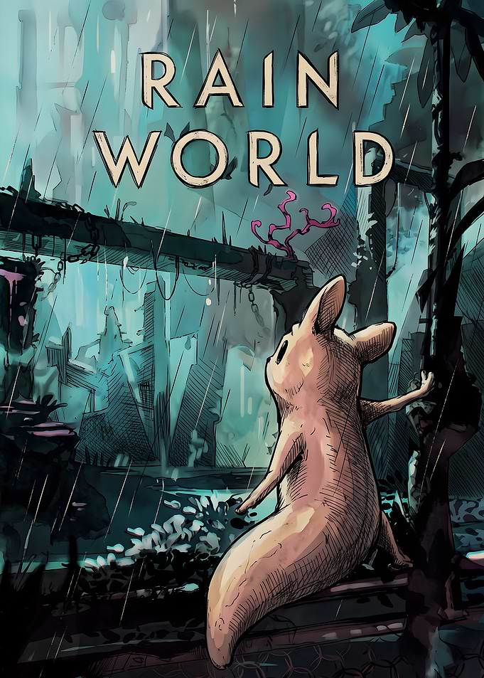 Rain World Slugcat Poster