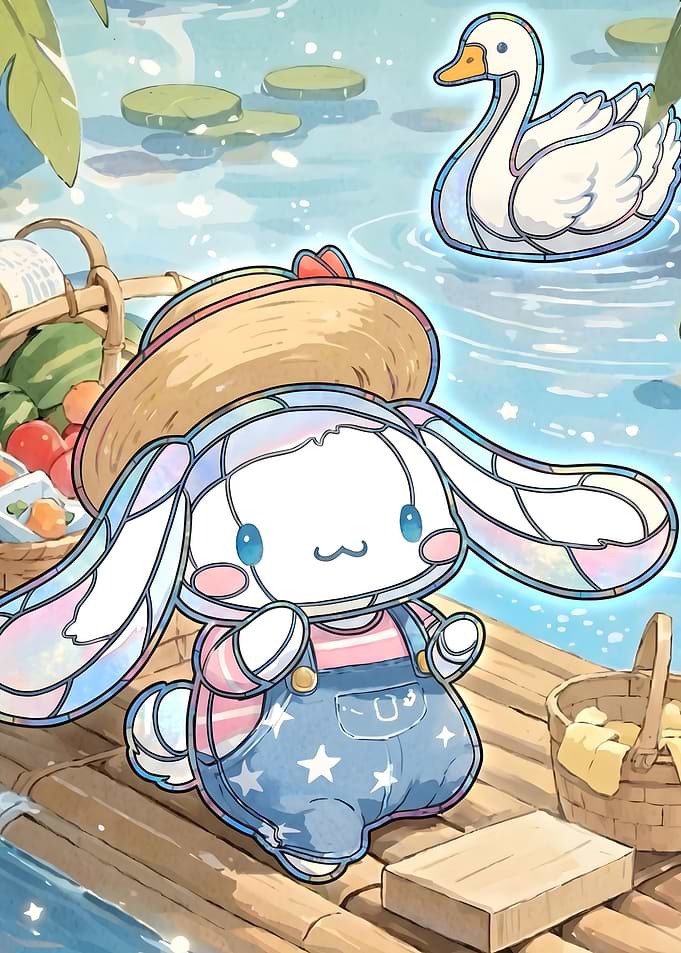 Cinnamoroll Stained Glass Summer Picnic