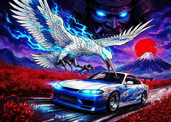 Nissan Silvia S15 Samurai Spirit Art