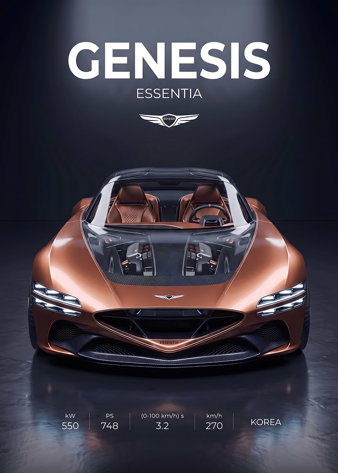 Genesis Essentia Concept Car Poster