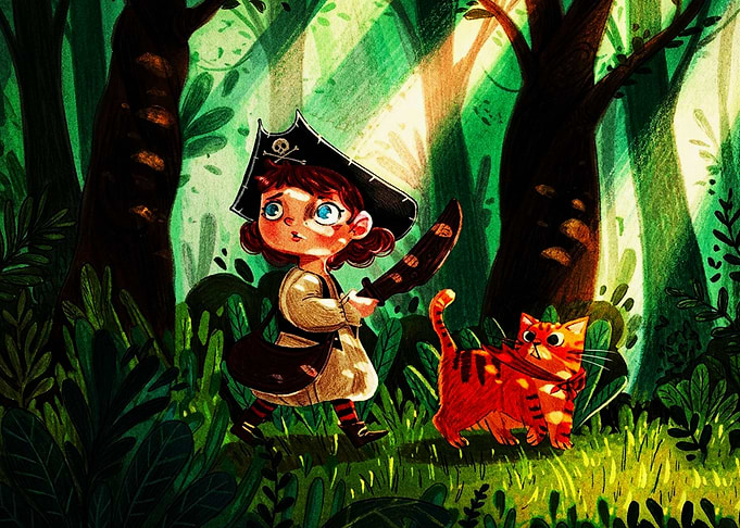 Little Pirate and Cat Adventure