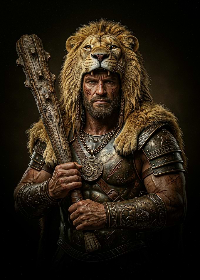 Hercules with Nemean Lion Pelt