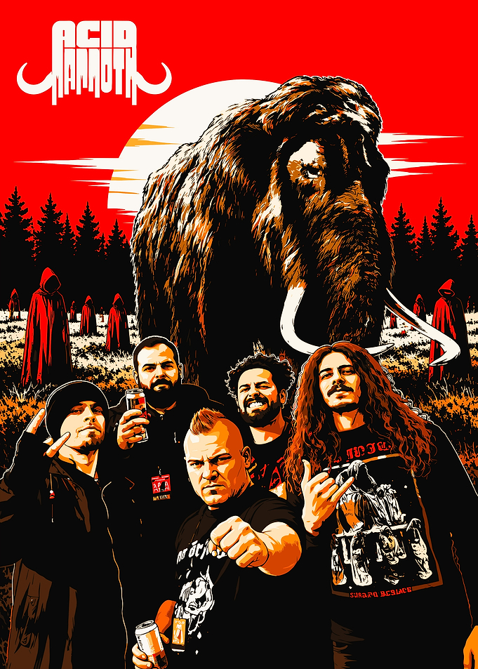Acid Mammoth Band Poster Art