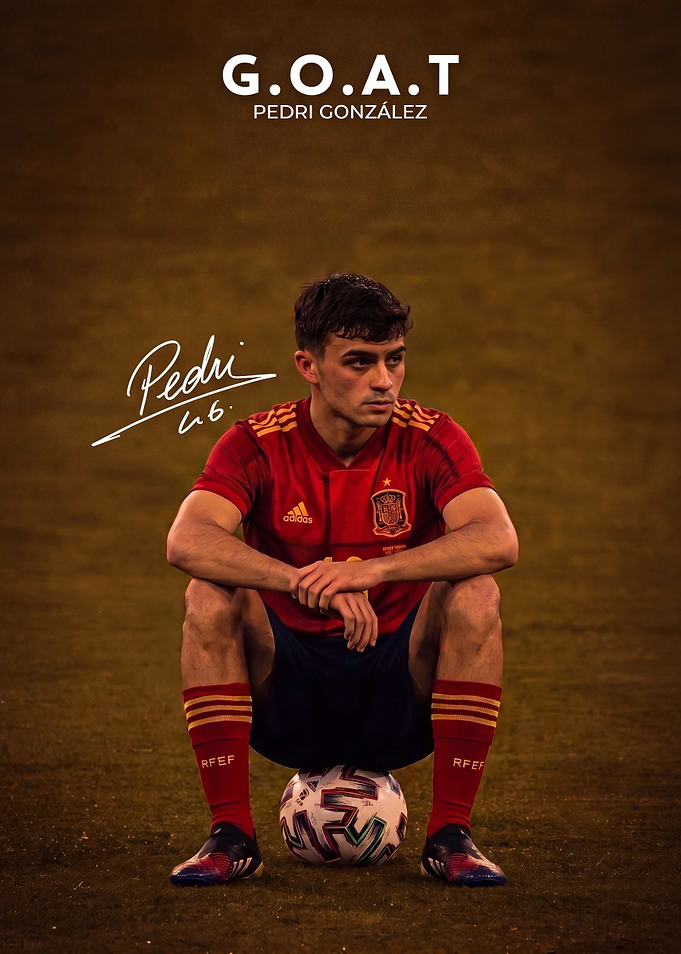 Pedri González Spain Soccer Poster