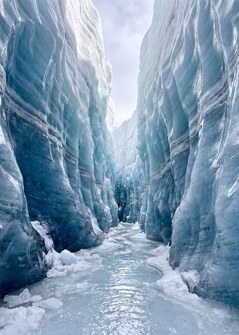 Blue Ice Canyon Meltwater Stream