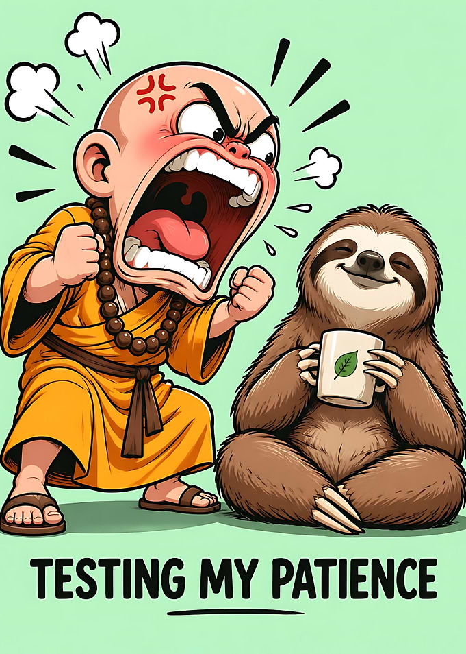 Testing My Patience Monk and Sloth