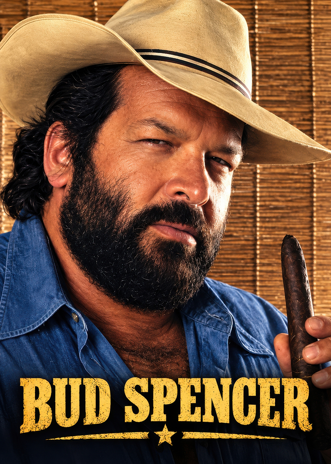 Bud Spencer Portrait with Cigar
