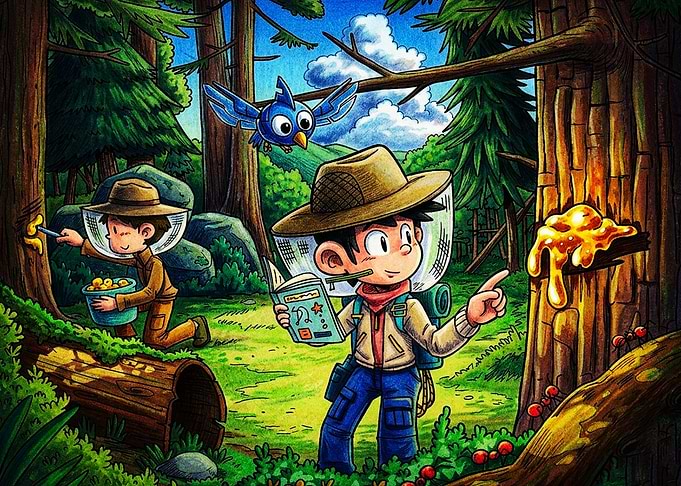 Young Explorers in the Forest
