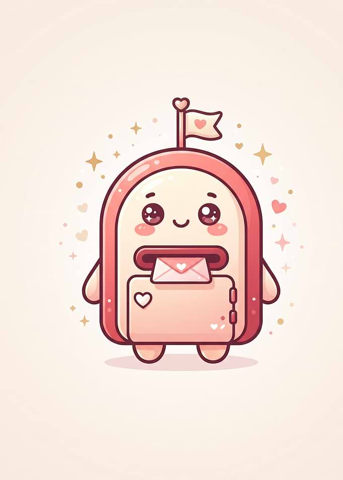 Cute Kawaii Mailbox Character