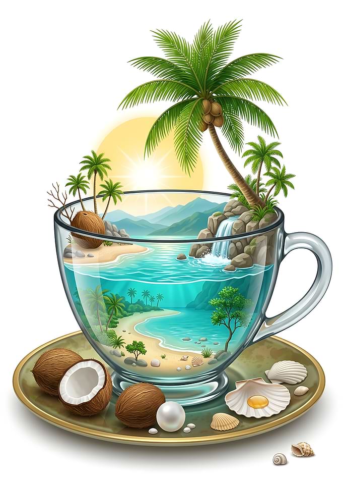 Tropical Island Paradise in a Teacup Palm Beach