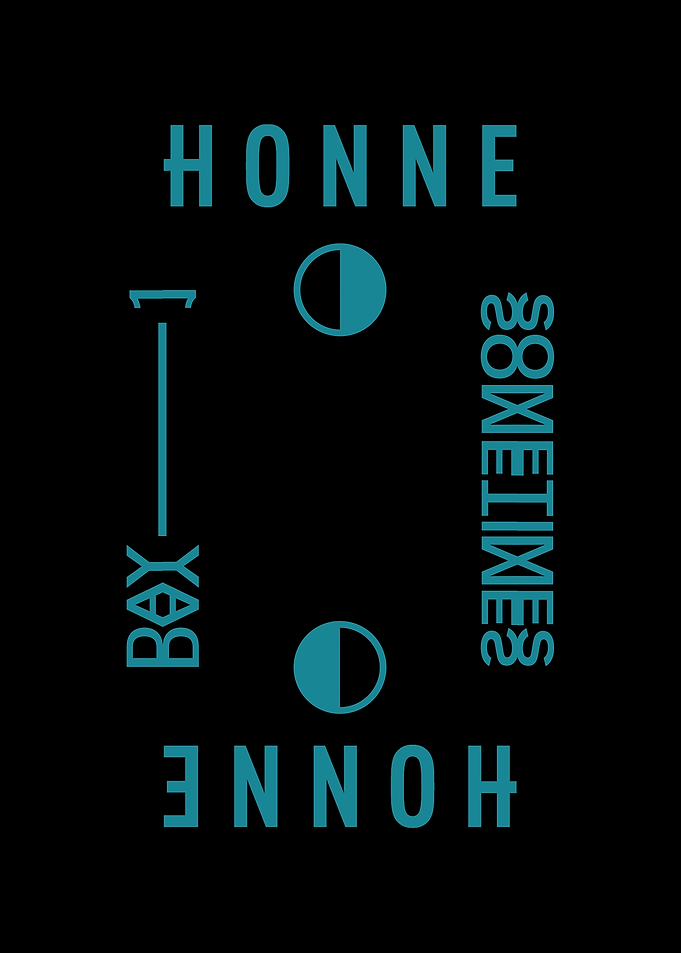 Honne Sometimes Box Minimalist Poster