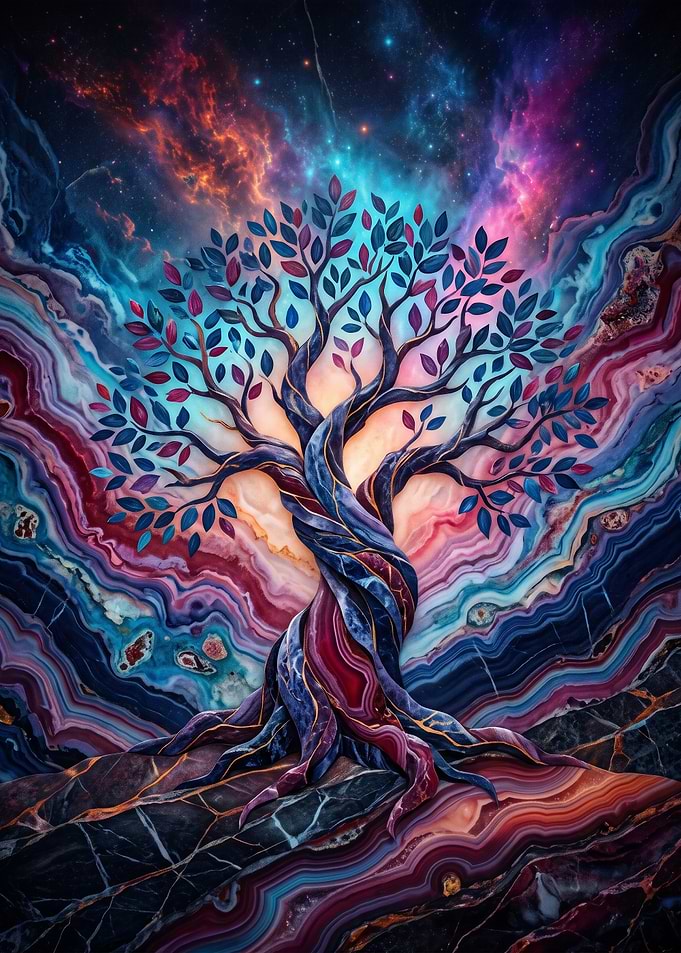 Cosmic Agate Tree of Life