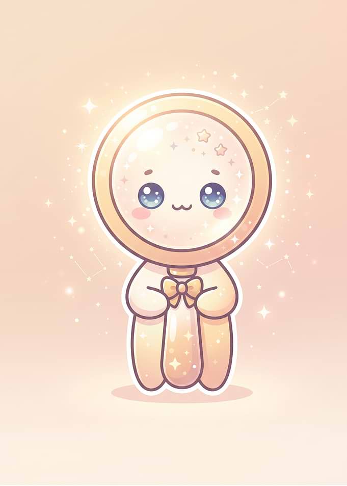 Cute Kawaii Magical Mirror Character