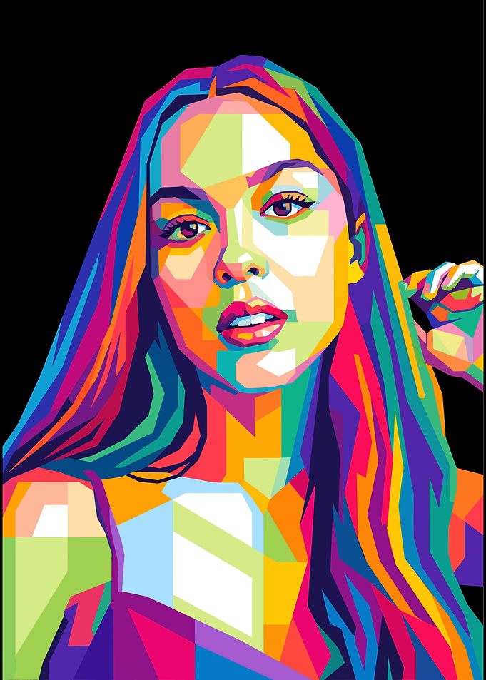 Olivia Rodrigo WPAP Pop Art Portrait
