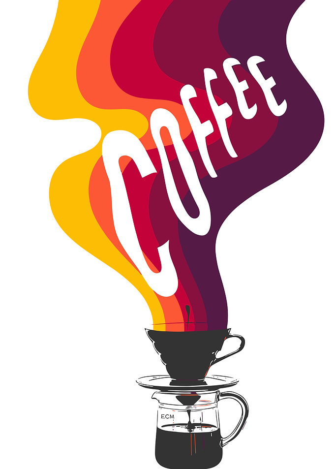 Retro Style Coffee Pour Over Poster