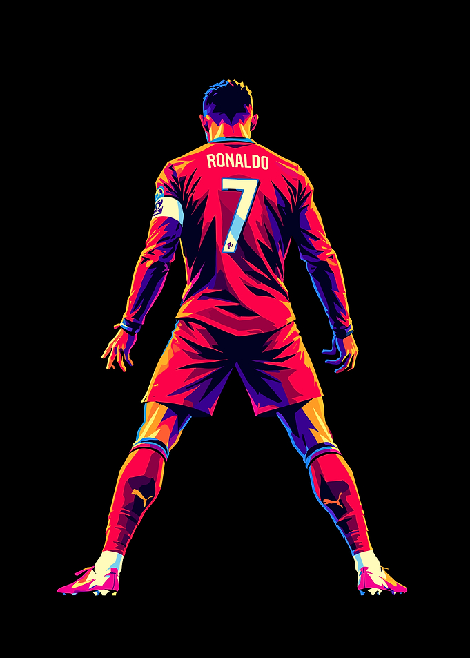 Cristiano Ronaldo Pop Art Poster