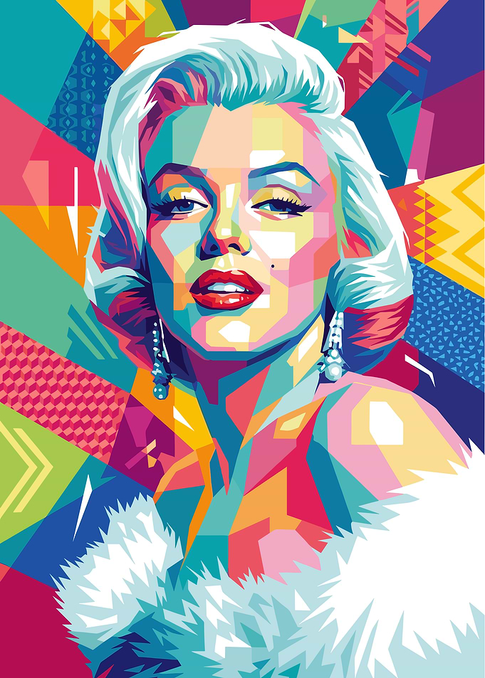 Marilyn Monroe Pop Art Portrait