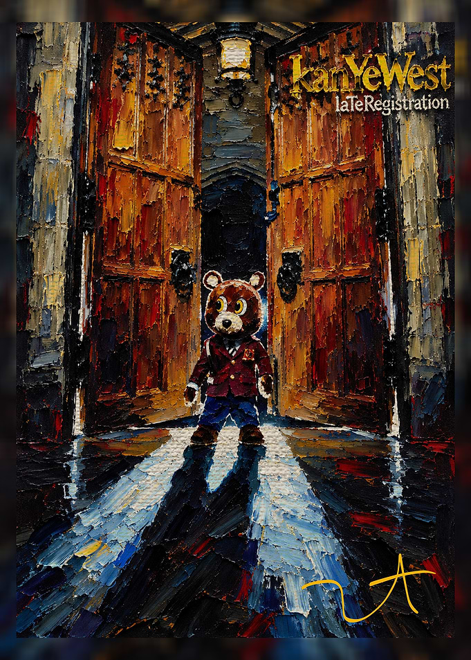 Kanye West Late Registration Oil Painting