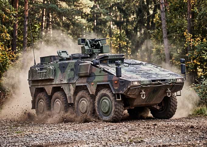 Boxer Armored Personnel Carrier in Forest