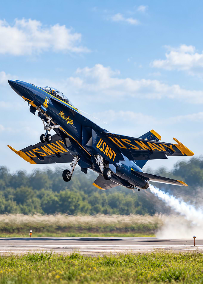 Blue Angels F/A-18 Super Hornet Takeoff