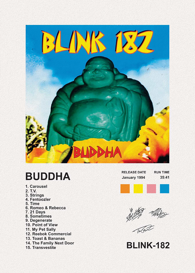 Blink-182 Buddha Album Poster