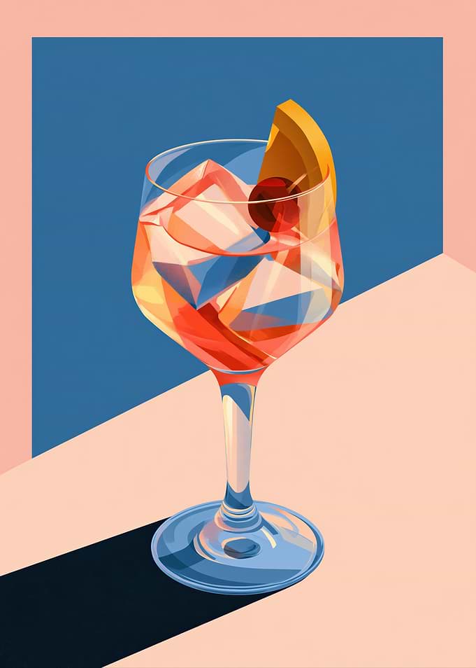 Stylized Cocktail Illustration