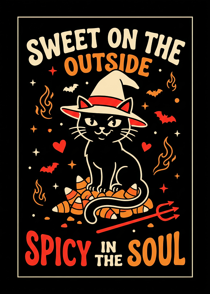 Sweet and Spicy Halloween Cat