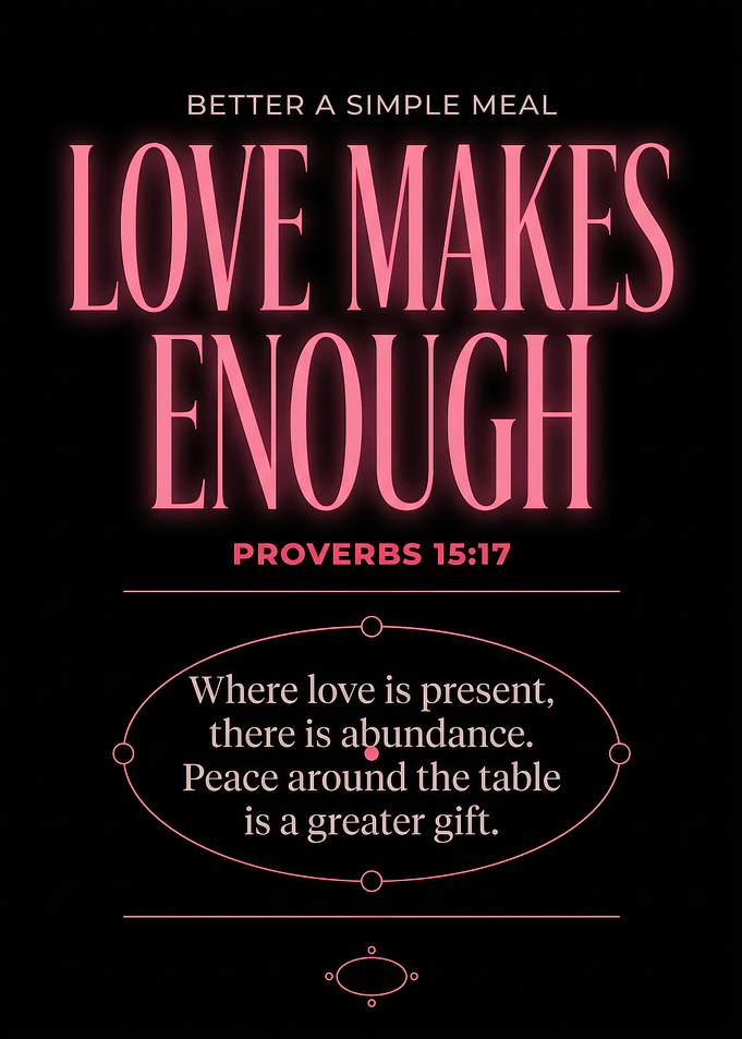 Inspirational Proverbs 15:17 Text Art