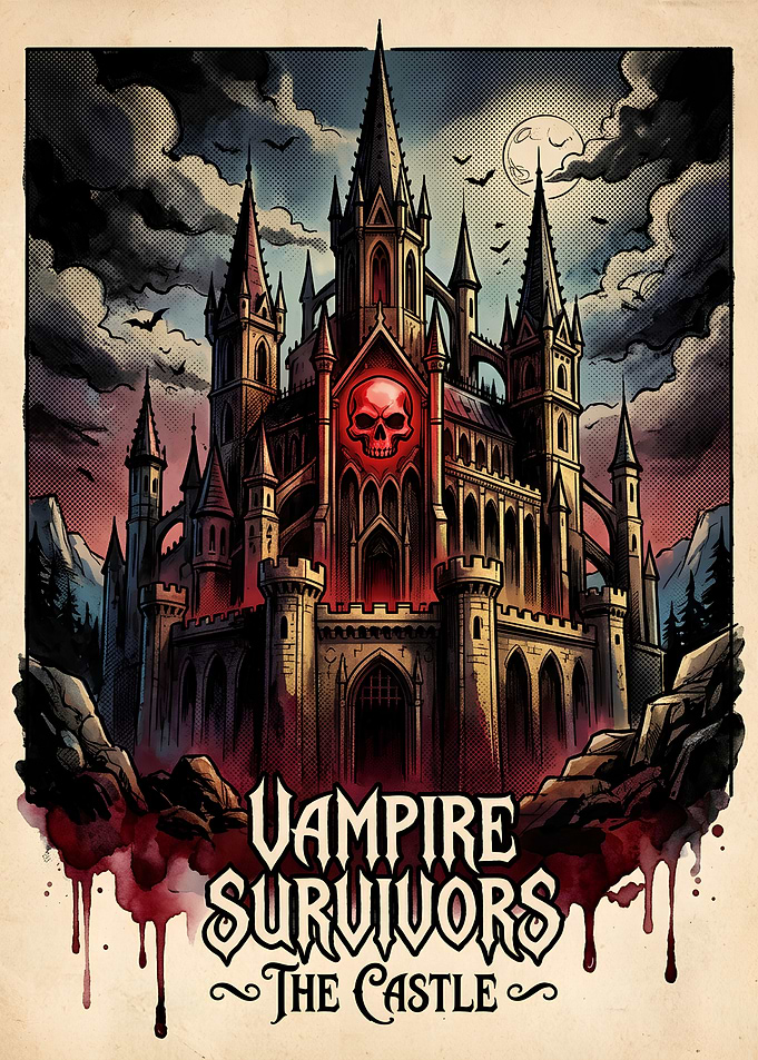 Vampire Survivors The Castle Poster