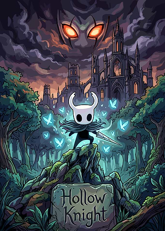 Hollow Knight Game Poster Art