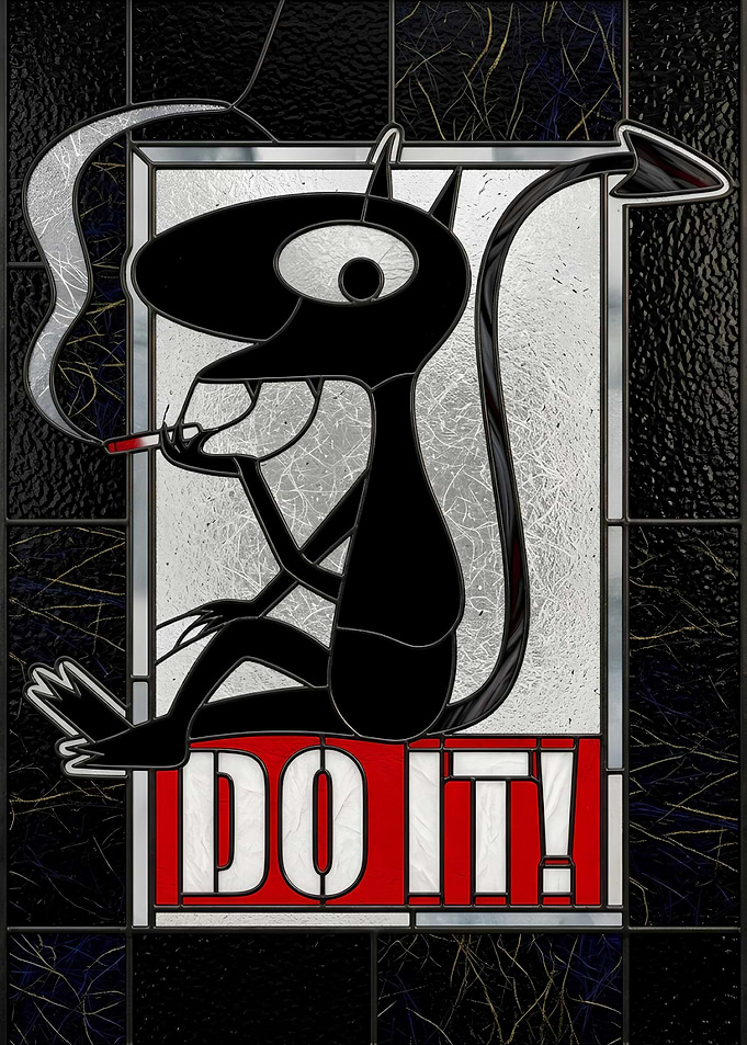 Luci Disenchantment Stained Glass Art