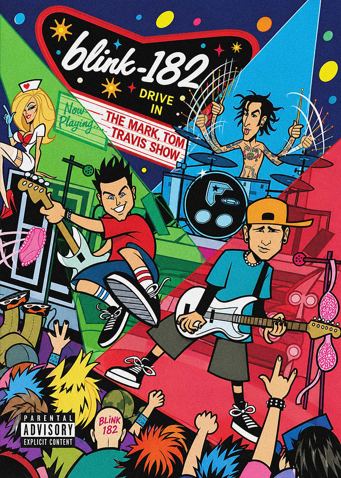Blink-182 The Mark, Tom, and Travis Show Album Art