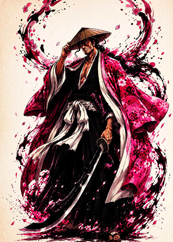 Shunsui Kyoraku Bleach Samurai Art