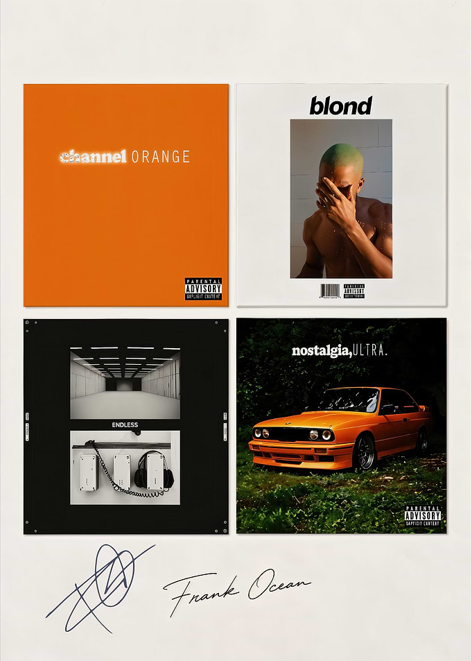 Frank Ocean Album Cover Collection Poster