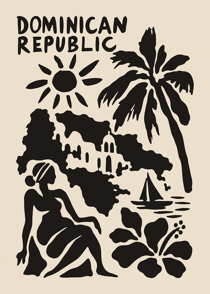 Dominican Republic Minimalist Travel Poster