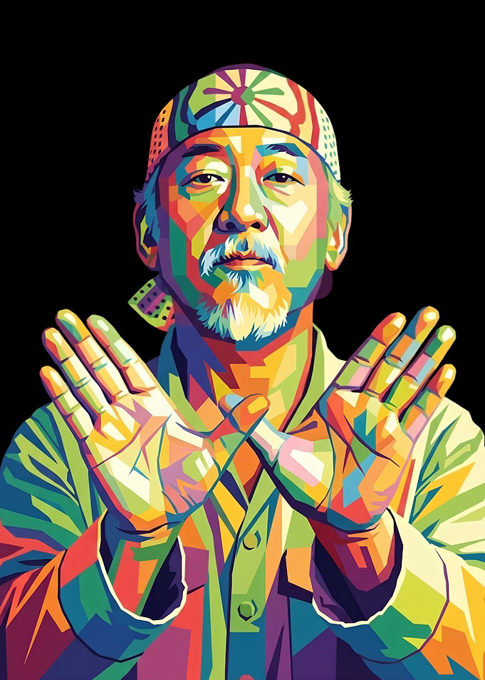 Mr. Miyagi Pop Art Portrait