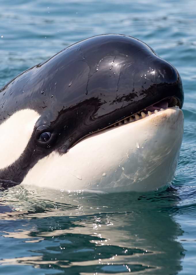 Close-up Portrait of an Orca