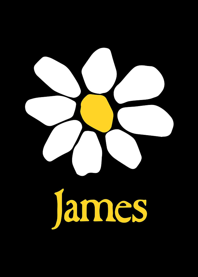 James Daisy Flower Graphic