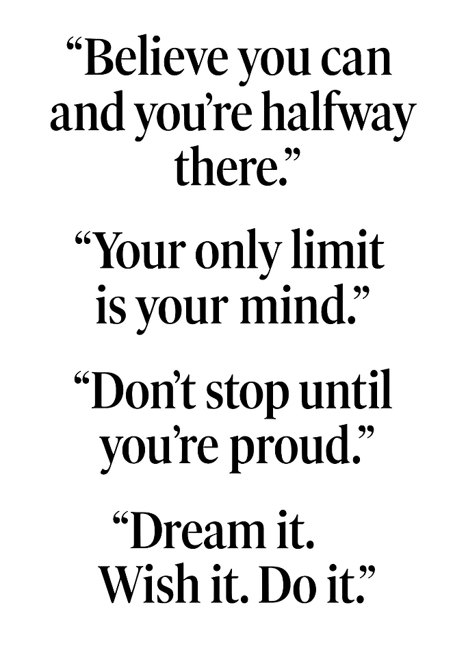 Inspirational Motivational Quotes Wall Art
