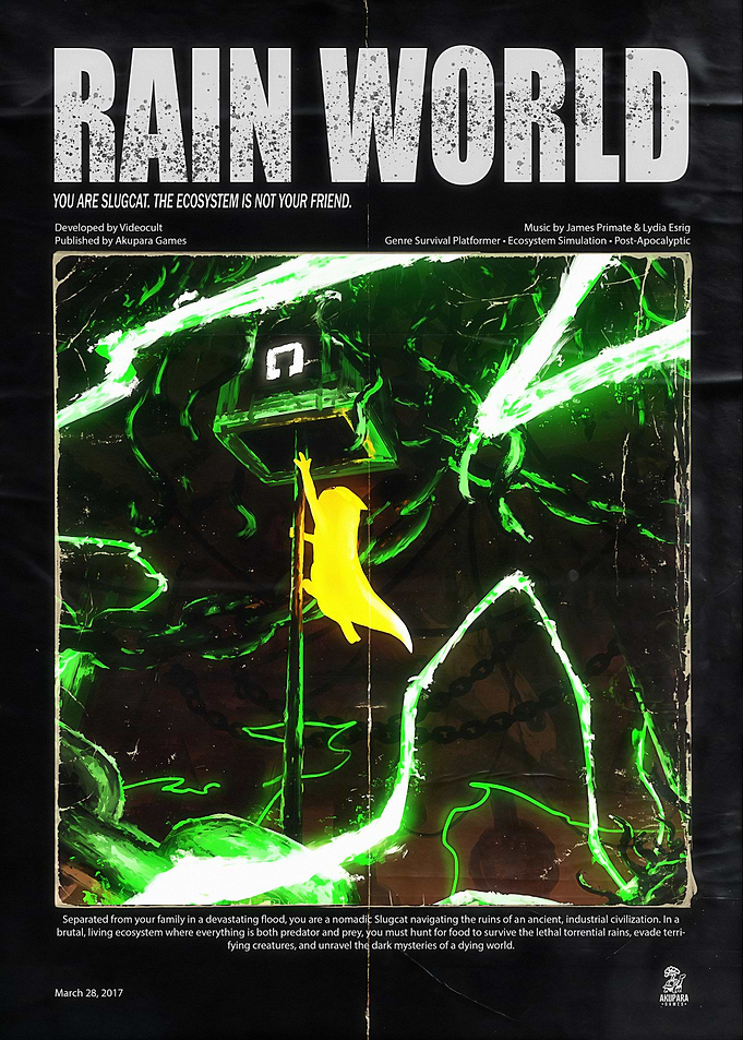 Rain World Video Game Poster