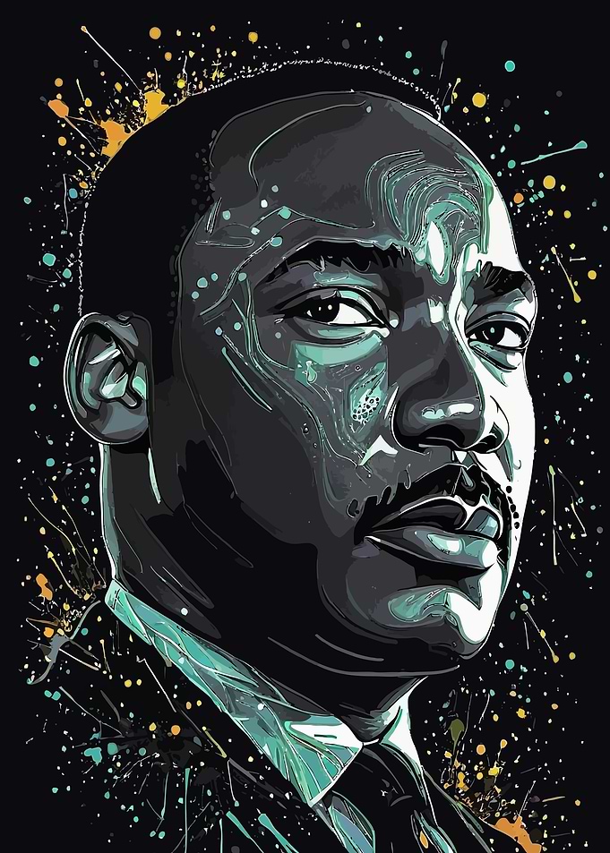 Martin Luther King Jr. Pop Art Portrait