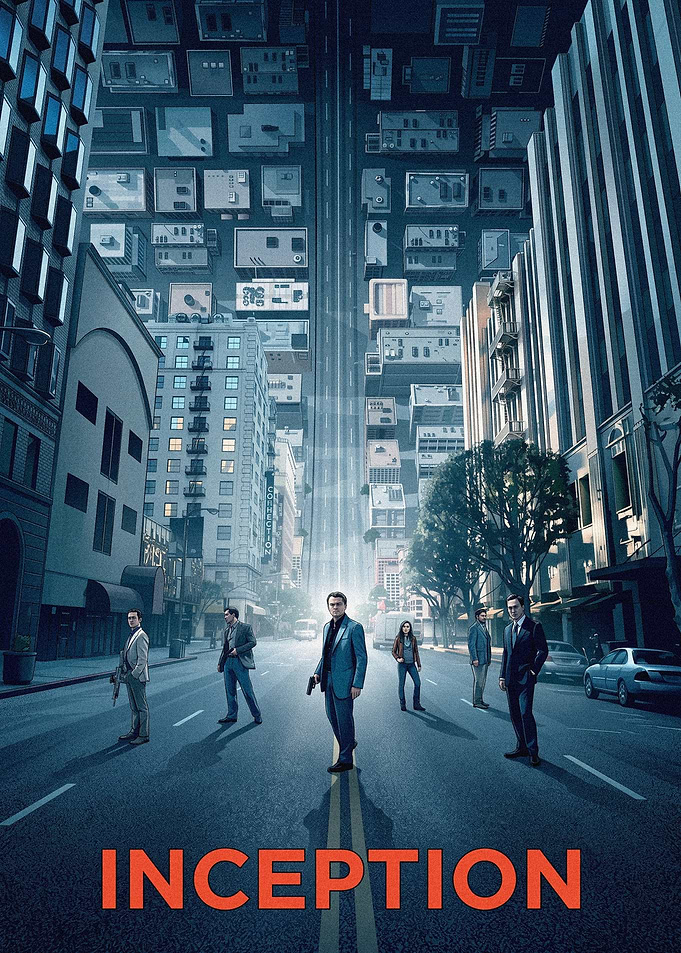 Inception Movie Illustration Poster
