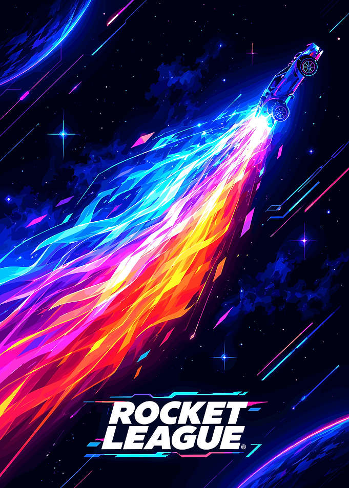 Rocket League Space Boost Poster
