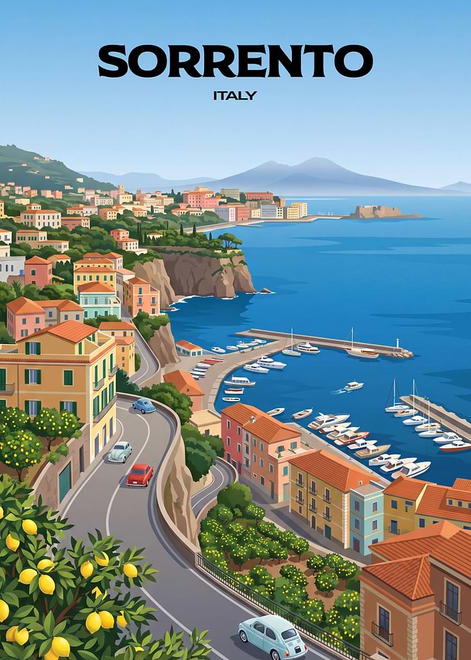 Sorrento Italy Travel Poster