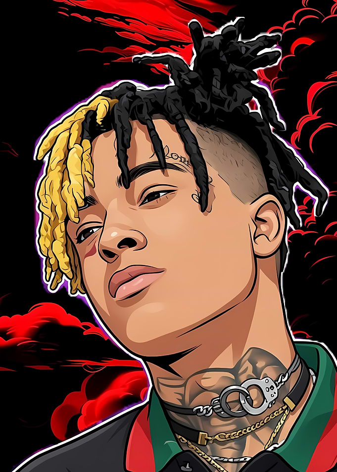 XXXTentacion Digital Illustration Portrait