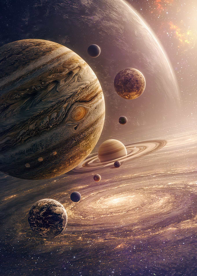 Cosmic Alignment of Planets and Galaxy